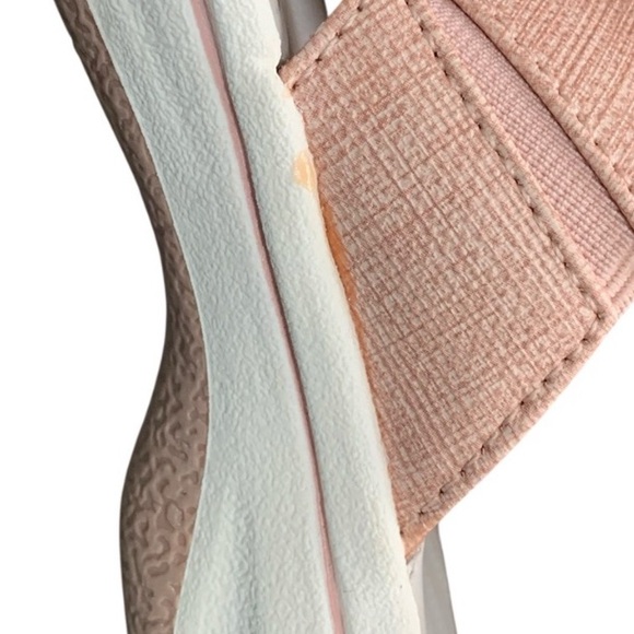 Clarks Cloudsteppers Women's Blush Pink Cross-Strap Slide Sandals - Picture 6 of 8